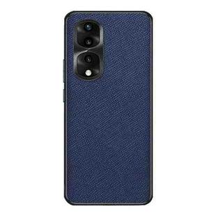 For Honor 80 Pro Cross Texture PU Leather Phone Case(Sapphire Blue)