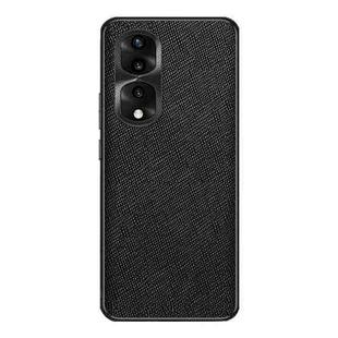For Honor 80 Pro Cross Texture PU Leather Phone Case(Black)