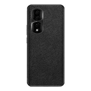 For Honor 90 Pro Cross Texture PU Leather Phone Case(Black)