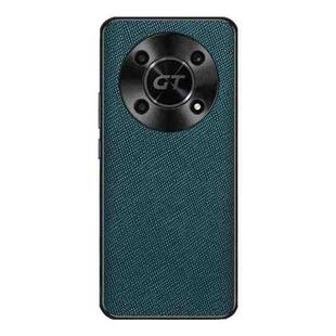 For Honor X40 GT Cross Texture PU Leather Phone Case(Dark Green)