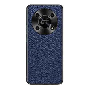 For Honor X40 GT Cross Texture PU Leather Phone Case(Sapphire Blue)