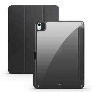 For iPad Air 11 2024 Acrylic 3-folding Smart Leather Tablet Case(Black)