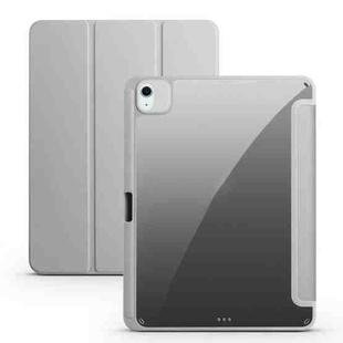 For iPad Air 11 2024 Acrylic 3-folding Smart Leather Tablet Case(Gray)