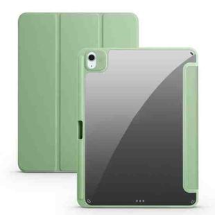 For iPad Air 11 2024 Acrylic 3-folding Smart Leather Tablet Case(Green)