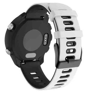 22mm For Huawei Watch GT2e 46mm Silicone Watch Band(White+Black)