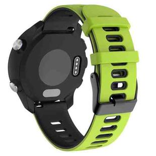 22mm For Huawei Watch GT2e 46mm Silicone Watch Band(Green+Black)(Green+Black)