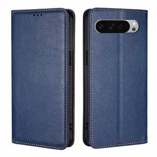 For Google Pixel 9 Pro XL Gloss Oil Solid Color Magnetic Leather Phone Case(Blue)