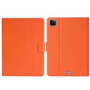 For iPad Pro 11 2024 Pure Color Smart Leather Tablet Case(Orange)