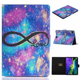 For iPad Pro 11 2024 Voltage Coloured Drawing Smart Leather Tablet Case(LOVE)