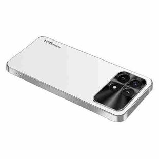 For Xiaomi Redmi K70E AG Frosted Electroplating Acrylic Phone Case(Silver White)