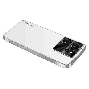 For Xiaomi Redmi K60 Ultra AG Frosted Electroplating Acrylic Phone Case(Silver White)