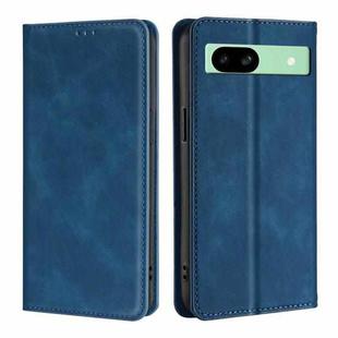 For Google Pixel 8a Skin Feel Magnetic Leather Phone Case(Blue)