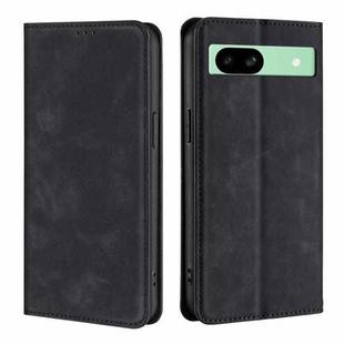 For Google Pixel 8a Skin Feel Magnetic Leather Phone Case(Black)