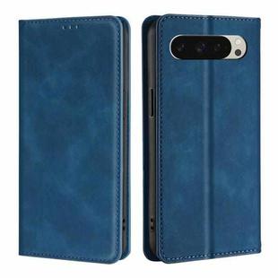 For Google Pixel 9 Skin Feel Magnetic Leather Phone Case(Blue)