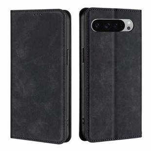 For Google Pixel 9 Pro XL Skin Feel Magnetic Leather Phone Case(Black)