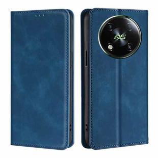 For Itel RS4 4G Skin Feel Magnetic Leather Phone Case(Blue)