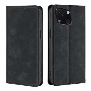 For Itel A50C 4G Skin Feel Magnetic Leather Phone Case(Black)