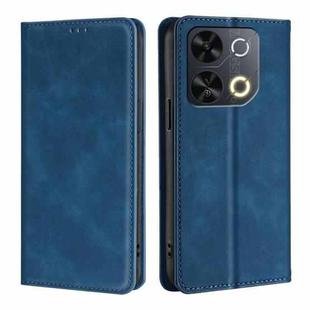 For Itel P65 Skin Feel Magnetic Leather Phone Case(Blue)