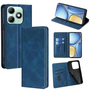 For itel A90 4G Skin Feel Magnetic Leather Phone Case(Blue)