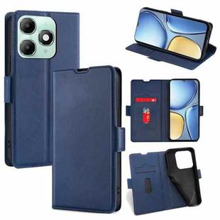 For itel A90 4G Ultra-thin Voltage Side Buckle Horizontal Flip Leather Phone Case(Blue)