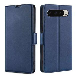 For Google Pixel 9 Ultra-thin Voltage Side Buckle Horizontal Flip Leather Phone Case(Blue)