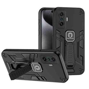 For Xiaomi Redmi K50 Gaming Shockproof Holder Phone Case(Black)