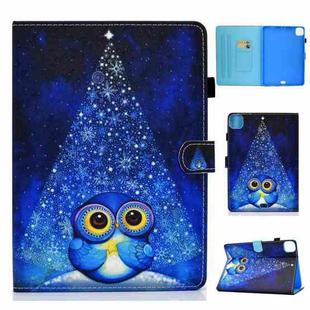 For iPad Pro 11 2024 Painted Stitching Smart Leather Tablet Case(Night Sky Owl)