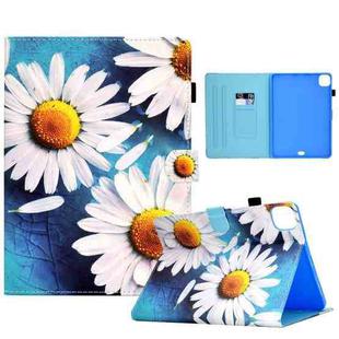 For iPad Pro 11 2024 Painted Stitching Smart Leather Tablet Case(Sunflower)