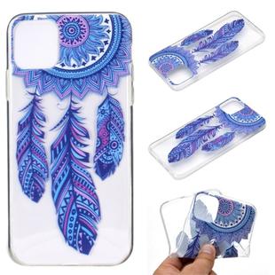 For iPhone 12 / 12 Pro Coloured Drawing Pattern Transparent TPU Protective Case(Windmill)