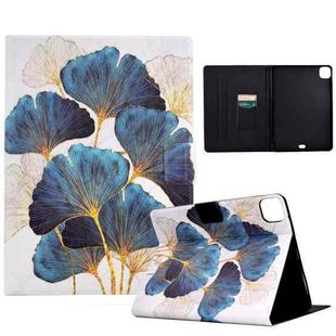 For iPad Pro 11 2024 Colored Drawing Smart Leather Tablet Case(Leaf)