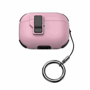 For AirPods Pro 2 Mechanical Switch Lock Bluetooth Earphone Protective Case(Pink)