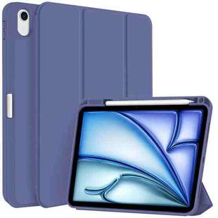 For iPad Air 11 2024 3-fold TPU Smart Leather Tablet Case with Pen Slot(Royal Blue)