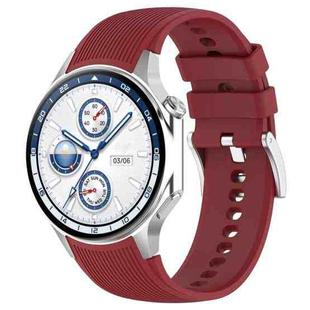 For OPPO Watch X / OnePlus Watch 2 Vertical Texture Silicone Watch Band(Red)