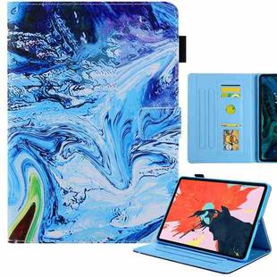 For iPad Pro 11 2024 Colored Drawing Leather Smart Tablet Case(Blue Time)