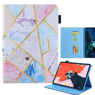 For iPad Pro 11 2024 Colored Drawing Leather Smart Tablet Case(Geometric Marble)