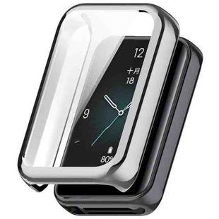 For Honor Band 9 Full Coverage TPU Electroplated Watch Protective Case(Silver)