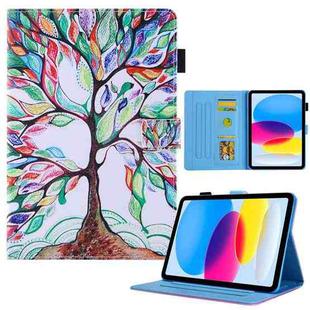 For iPad Pro 11 2024 Colored Drawing Leather Smart Tablet Case(Life Tree)