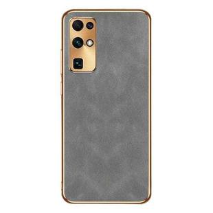 For Honor 30 Electroplating Lambskin Leather Phone Case(Grey)