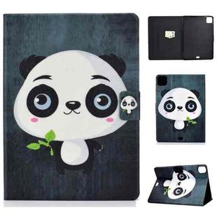 For iPad Pro 11 2024 Voltage Colored Drawing Smart Leather Tablet Case(Panda)