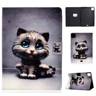 For iPad Pro 11 2024 Voltage Colored Drawing Smart Leather Tablet Case(Cat)