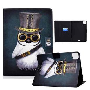 For iPad Pro 11 2024 Voltage Colored Drawing Smart Leather Tablet Case(Penguin)