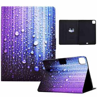 For iPad Pro 11 2024 Voltage Colored Drawing Smart Leather Tablet Case(Water Droplets)