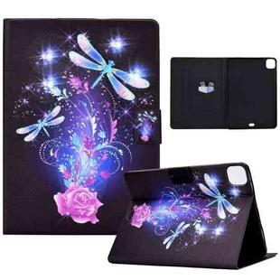 For iPad Pro 11 2024 Voltage Colored Drawing Smart Leather Tablet Case(Butterfly)