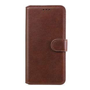 For Huawei Y6p (2020) Classic Calf Texture PU + TPU Horizontal Flip Leather Case, with Holder & Card Slots & Wallet(Brown)