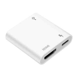 XM006 1080P iOS10.0 HDMI Mobile Phone AV Adapter(White)