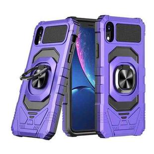 For iPhone XR Magnetic Ring Holder Phone Case(Purple)