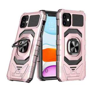 For iPhone 11 Magnetic Ring Holder Phone Case(Rose Gold)