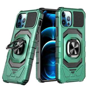 For iPhone 12 Pro Magnetic Ring Holder Phone Case(Dark Green)
