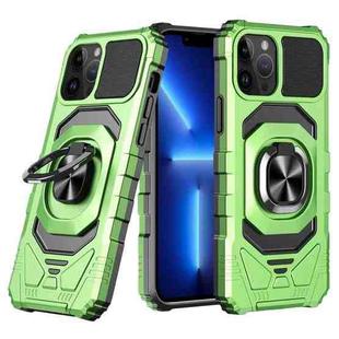 For iPhone 13 Pro Magnetic Ring Holder Phone Case(Green)