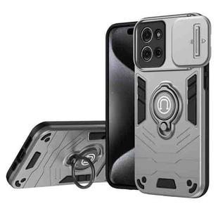 For Motorola Moto G75 Camshield Ring Holder Phone Case(Grey)